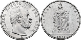 Germany. Wilhelm I (1861-1888). AR Taler 1871 A, Berlin mint. Jaeg. 99. AR. 18.49 g. 33.00 mm. AU.