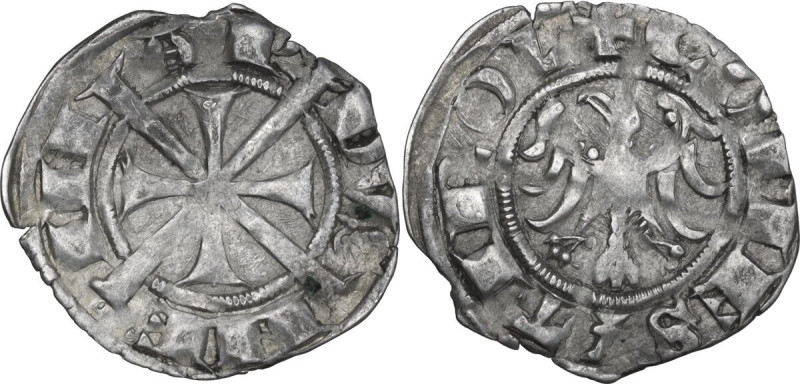 Italy. Mainard II (1258-1295). AR Grosso Tirolino, Meran mint. CNI 1/112; MIR (T...