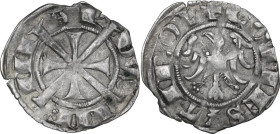 Italy. Mainard II (1258-1295). AR Grosso Tirolino, Meran mint. CNI 1/112; MIR (Triv., Istria, Dalm. ed Alb.) 175. AR. 1.37 g. 21.00 mm. Warm golden to...