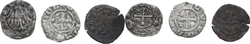 Italy. Leopold III or Leopold IV (1373-1386) (1396-1406). Lot of three (3) BI Qu...