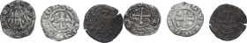 Italy. Leopold III or Leopold IV (1373-1386) (1396-1406). Lot of three (3) BI Quattrino, Merano mint. BI.