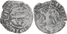 Italy. Frederick IV (1406-1439). BI Quattrino. CNI 8/42; MIR (Triv., Istria, Dalm. ed Alb.) 199. BI. 0.30 g. 13.50 mm. VF.