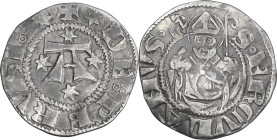 Italy. Repubblica (1260-1506). AR Bolognino, Perugia mint. AR. 1.07 g. 17.50 mm. About VF.