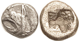 PHOKAIA, Hemidrachm, c.540-520 BC, Head of roaring griffin l./incuse square punch; VF, nrly centered (bottom of hd crowded), decent metal only minimal...
