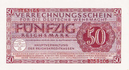 Wehrmachtsausgaben des Zweiten Weltkriegs
Behelfsausgaben für die Deutsche Wehrmacht 1942 1, 5, 10 Reichspfennig und 1, 5, 10 (3x) und 50 Reichsmark ...