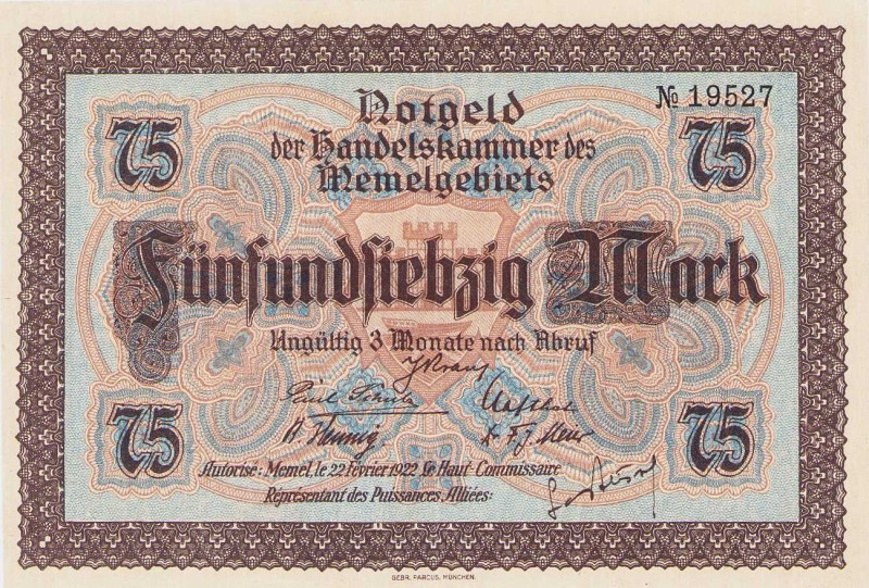 Selbständige oder besetzte deutsche Gebiete
Memelgebiet 1922 1/2 (2x), 1 (2x), ...