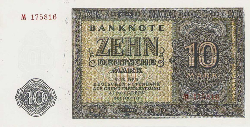 Deutsche Demokratische Republik
Alliierte Besatzung-Deutsche Notenbank 1948 10 ...
