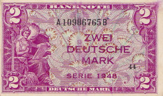 Bundesrepublik Deutschland
Bank deutscher Länder 1948-1949 5 (2x) und 10 Pfennig (2x), 1 und 2 DM 1948. Ro. 232, 234a, 350a, 251a Grab. WBZ-2, 3a, 11...