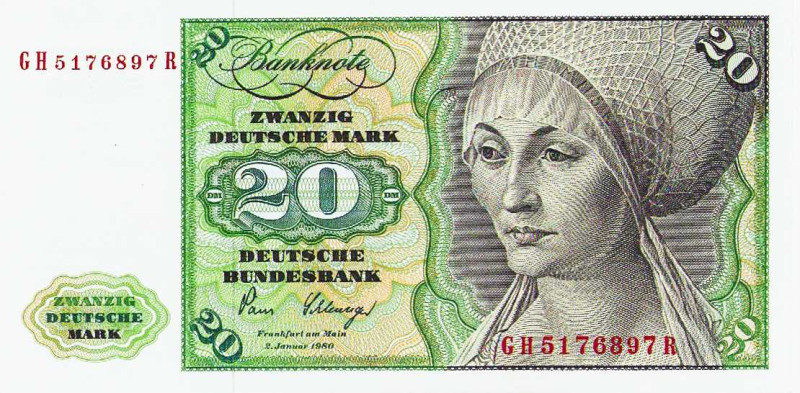 Bundesrepublik Deutschland
Deutsche Bundesbank 1960-1999 5, 20 und 50 DM 1960. ...