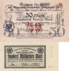 Städte und Gemeinden
Königsberg (OPr/Russland) 50 Pfennig, 5 (2x), 10 und 20 Mark Geldersatzscheine 1917-1918. Gutscheine 5 Mark-100 Milliarden Mark ...