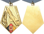 Orden der Deutschen Demokratischen Republik Staatliche Auszeichnungen
Verdienter Militärflieger Verliehen 1976-1989. Buntmetall goldfarben, lackiert....