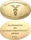 Orden der Deutschen Demokratischen Republik Sonstige Auszeichnungen
Zollfahndungsdienst Vergoldete Bronzeplakette o.J. Dienstmarke Zollfahndungsdiens...