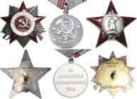 Ausländische Orden und Ehrenzeichen Sowjetunion
Orden des Roten Stern Verliehen ab 1943. An Schraube. Silber, emailliert. Revers Verleihungsnummer 89...