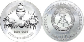 Proben und Abschläge
 10 Mark o.J. (1977). Guericke - Motivprobe Pferdezug. Statt Jahreszahl: PROBE Jaeger 1565 P Stempelglanz