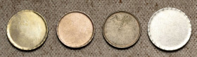 Ronden
Lot: 19 Stück 20 Mark Ronde (Schiller) - Nur Randprägung 4x 20 Mark, 14,92 g. 10 Mark Ronde (Neusilber) - Nur Randprägung 4x 10 Mark, 12,08 g....