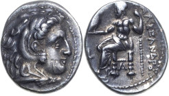 Makedonien Könige von Makedonien
Alexander III. der Große 336-323 v. Chr Drachme 323/319 v. Chr., Sardes Posthum. Herakleskopf im Löwenfell nach rech...