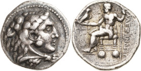 Makedonien Könige von Makedonien
Alexander III. der Große 336-323 v. Chr Tetradrachme 317/316 v. Chr. (= Jahr 30), Ake/Phoenicia Posthume Prägung. He...