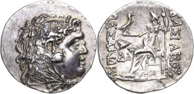 Makedonien Könige von Makedonien
 Tetradrachme 175-125 v. Chr Mesembria Postume Prägung. Kopf des Herakles im Löwenfell nach rechts / Zeus aetophoros...