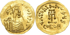 Constantinus IV. Pogonatus 668-681 Tremissis 668/669, Constantinopel Schmales Brustbild mit Diadem nach rechts DN CONSTANTINVS PP A / Kreuz, VICTORIA ...