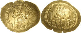 Constantinus X. Dukas 1059-1067 Histamenon 1059/1067, Constantinopel Der thronende Christus frontal, mit Bart, Kreuznimbus, Palladium und Colobium / K...