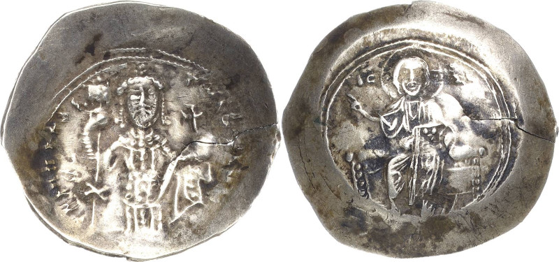 Nikephoros III. 1078-1081 Elektron Histamenon 1078/1081, Constantinopel Der thro...