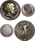 Personenmedaillen
Lot-2 Stück Bronzemedaillen zu Bödiker, Tonio 1843-1907 Bronzegussmedaille o.J. (1910) (H. Hosaeus) Erinnerung an den deutschen Sta...