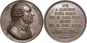 Frankreich
Ludwig XVIII. 1814, 1815-1824 Bronzemedaille 1821 (Dubois) Suitenmedaille der Galerie métallique des grands hommes francais. Auf den berüh...