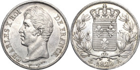 Frankreich
Karl X. 1824-1830 5 Francs 1829, A-Paris Gadoury 644 Davenport 88 Attraktives Exemplar. Min. Belagreste, vorzüglich-Prägefrisch