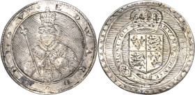 Großbritannien
Edward V. 1483 Gravierte Silbermedaille nach Niello Art o.J. Hüftbild mit Zepter von vorn / Wappen. 24,5 mm, 2,72 g Interessantes Exem...