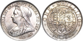 Großbritannien
Victoria 1837-1901 Shilling 1898, London Spink 3940 Prachtexemplar. Fast Stempelglanz