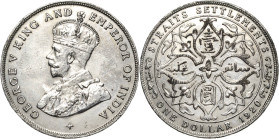 Großbritannien-Straits Settlements
Georg V. 1910-1936 Dollar 1920. KM 33 Davenport 305 Kl. Kratzer, vorzüglich/vorzüglich-Stempelglanz