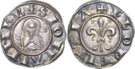 Italien-Florenz
Republik 1189-1531 Fiorentino d'argento o.J. Hüftbild des Hl. Johannes, + IOHANNES. B / Lilie, + FLORENTIA Montagano 41 Biaggi 783 1....