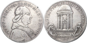 Italien-Kirchenstaat/Vatikanstadt
Pius VI. 1775-1799 Scudo romano da 100 bolognini 1782, Bologna Berman 3039 Muntoni 197 CNI 144 Davenport 1473 Sehr ...