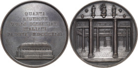 Italien-Padua
 Bronzemedaille 1842 ( F. Putinati) 4. Versammlung italienischer Naturforscher und Ärzte. Justizpalast / Universitätsaula. 55,5 mm, 57,...