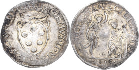 Italien-Toskana
Cosimo II. von Medici 1609-1621 Giulio 1616, Florenz Verkündigung des Herrn durch Erzengel Gabriel Montagano 272/6 (R3) CNI 84/6 Sehr...