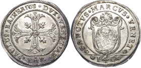 Italien-Venedig
Paolo Renier 1779-1789 Scudo della croce (140 Soldi) o.J. (um 1779), LAF-Lunardo Alvise Foscarini Gamberini 1832 Montenegro 3077 (R2)...