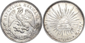 Mexiko
Republik Peso 1903, Mo/AM-Mexiko City KM 409.2 Fast vorzüglich