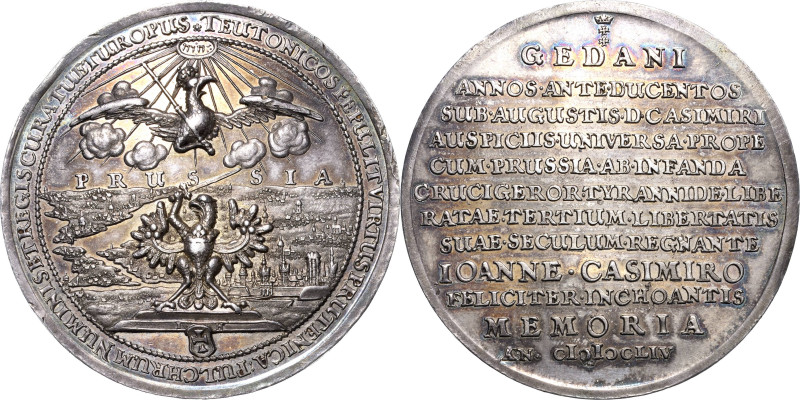 Polen-Danzig
Stadt Silbermedaille 1654 (J. Höhn) Auf die 200-Jahrfeier der Losl...