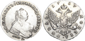 Russland
Elisabeth I. 1741-1761 Rubel 1757, MMD-Moskau/Roter Münzhof Bitkin 138 Davenport 1678 Sehr schön-vorzüglich