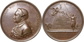 Russland
Katharina II. 1762-1796 Bronzemedaille 1773 (B. Gass) Auf den Tod des russischen Generalmajors Otto Freiherr Weismann zu Weissenstein. Brust...