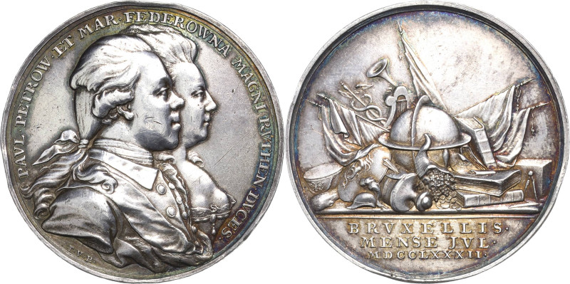 Russland
Katharina II. 1762-1796 Silbermedaille 1782 (Th. van Berckel) Besuch d...