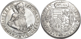 Habsburg
Erzherzog Ferdinand 1564-1595 Taler o.J. Ensisheim Voglhuber 84/IV var. Davenport 8089 M./T. 578 var Attraktives Exemplar. Vorzüglich-Prägef...