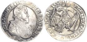 Habsburg
Rudolf II. 1576-1612 Taler 1588, Kuttenberg Voglhuber 101/I Davenport 8079 Dietiker 368 Sehr selten. Leichte Prägeschwäche, sehr schön-vorzü...