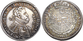 Habsburg
Rudolf II. 1576-1612 Taler 1610, Hall Voglhuber 96/XV Davenport 3007 M./T. 383 Sehr schön-vorzüglich