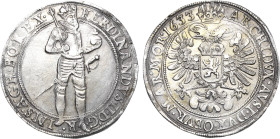 Habsburg
Ferdinand II. 1619-1637 Taler 1633, Kuttenberg Mzz. 48-O (unbesetzte Münzstätte) Voglhuber 143 Davenport 3143 Dietiker 720 Sehr seltenes Mzz...