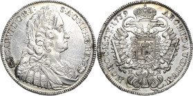 Habsburg
Karl VI. 1711-1740 1/2 Taler 1739, KB-Kremnitz Herinek 555 Huszar 1613 Prachtvolles Exemplar. Av. Kl. Schrötlingsfehler, fast Stempelglanz