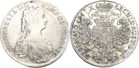 Habsburg
Maria Theresia 1740-1780 Taler 1757, Prag Voglhuber 278/I Davenport 1136 Eypeltauer 82 a Dietiker 1078 Selten. Av. Kl. Kratzer, sehr schön-v...