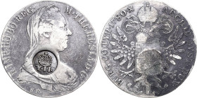 Habsburg
Maria Theresia 1740-1780 Taler 1780 (posthume Prägung). Mit Av-Gegenstempel von Mexiko (Krone über Y.II.). Exemplar der Sammlung Walter Hafn...