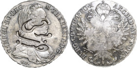 Habsburg
Maria Theresia 1740-1780 Taler 1780 (posthume Prägung). Mit Av-Gegenstempel aus Dubai (3 Zeilen Schriftzug). Exemplar der Sammlung Walter Ha...