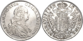 Habsburg
Franz I. 1745-1765 1/2 Taler 1756, HA-Hall Herinek 199 M./T. 993 Vorzüglich/fast Prägefrisch